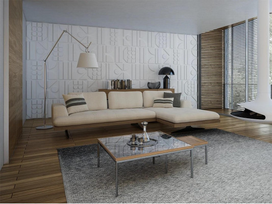 Modern Luxus Sofa Couch Wohnzimmer Relax Ecksofa L-Form mit 2x Couchtisch