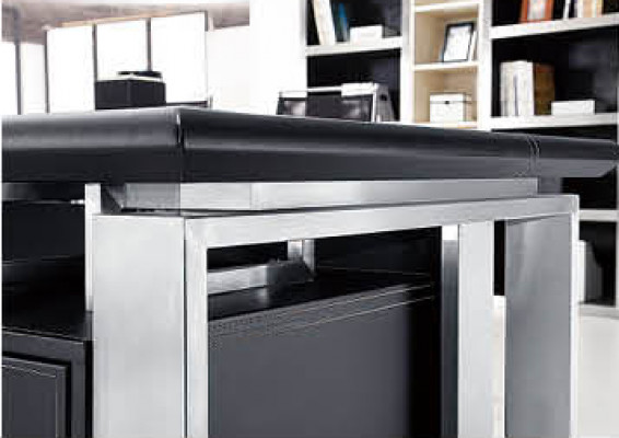 Eckschreibtisch Arbeits Schreib Büro Designer Tisch Luxus Klasse Möbel