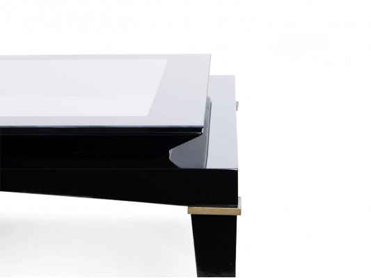 Schwarz Couchtisch Wohnzimmer Luxus Design Möbel Kaffeetisch Tisch Neu