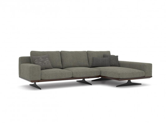 Grau Designer Ecksofa L-Form Relax Wohnzimmer Polstersofa Luxus Modern Möbel