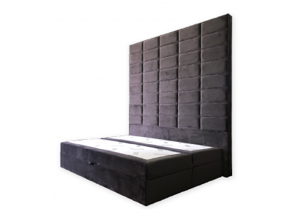 Doppelbett Polster Bett Braun 180x200 Betten Luxus Design Möbel Wand Paneel Neu