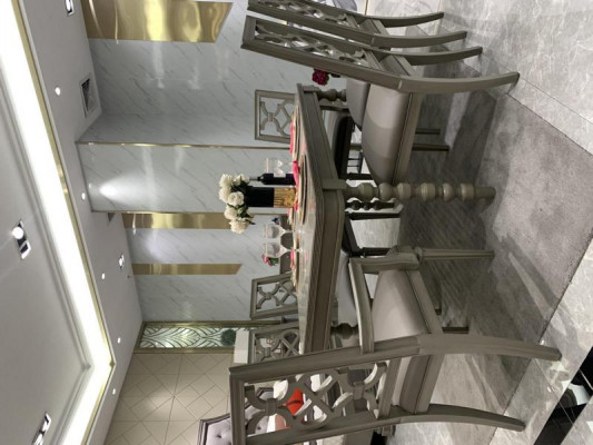 Esszimmer Garnitur Tisch Stuhl Hocker Essgarnitur Stühle Set 6tlg Antik Stil Neu