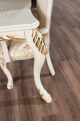 Klassischer Esstisch Beige Design Tisch Holz Tische Möbel Wohnzimmer