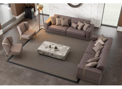 Italienische Stil Möbel Big Sofa Couch 4 Sitzer Wohnzimmer Luxus Möbel