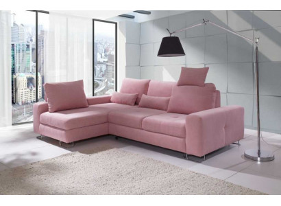 Ecksofa Wohnlandschaft Polster mit Bettfunktion Sofa Ecksofa Couch Ecke Garnitur