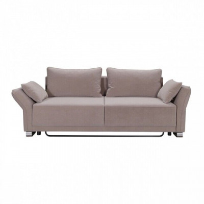 3 Sitz Sofa Couch Textil Polster Stoff Garnitur Schlafsofa Bettfunktion Neu