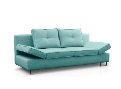 3 Sitz Sofa Couch Textil Polster Stoff Garnitur BEttfunktion Schlafsofa Neu