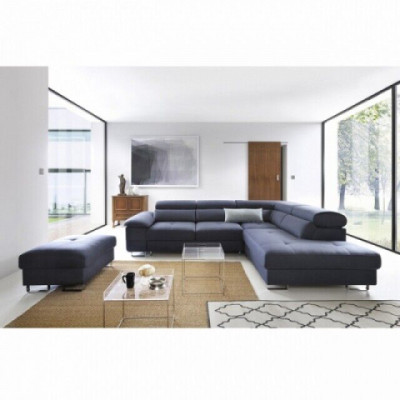 Design Schlafsofa mit Bettfunktion Bettkasten Sofa Polster Eck Sofas Couch