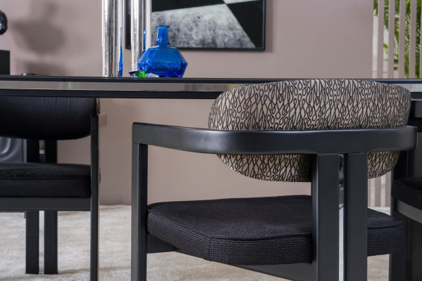 Esszimmer Set 6x Stühle Esstisch Esszimmer Designer Holz Stuhl Garnitur Neu