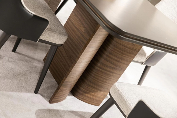 Esszimmer Set Luxus 6x Stühle Esstisch Essgruppe Garnitur Lehnstühle Modern