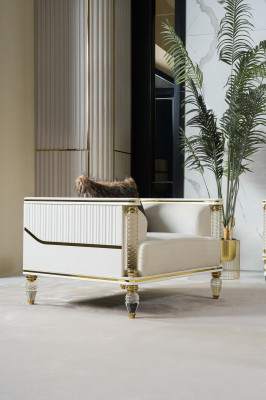 Design Suite Luxus Sessel Relax Textil Weißer Sessel Relax Sessel Moderner Luxus