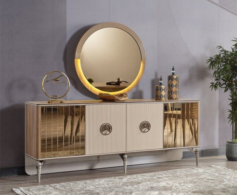 Design Esszimmer Komplett Esstisch + 6x Stühle Modern Möbel Holztisch Neu