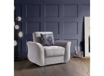 Design Sitzer Luxus Sessel Relax Textil Weiß Sessel Relaxsessel Modern