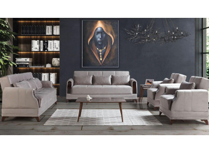 Sofagarnitur 3+2+1+1 Sitz Möbel Luxus Set Sofagarnitur Modern 4tlg Neu