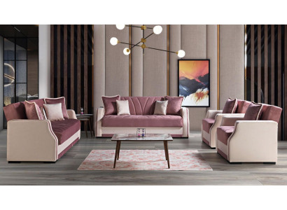 Luxus Sofagarnitur Komplett Couch Sofa Modern Garnitur Wohnzimmer Relax 3+2+1+1 Neu