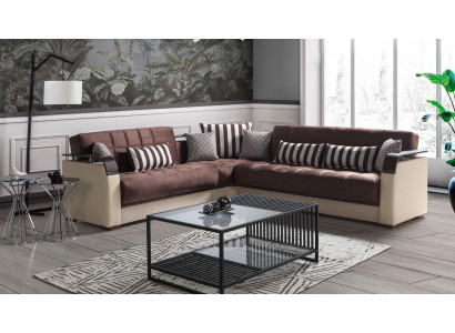 Ecksofa Wohnlandschaft Beige L-Form Sofa Wohnzimmer Ecksofas Luxus 315 x 245