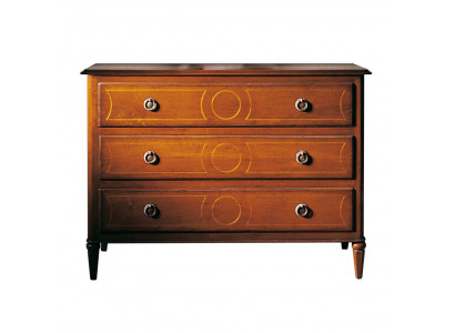 Italienische Möbel Hochschrank mit Schubladen Anrichte Kommoden Holz Neu Kommode Neu