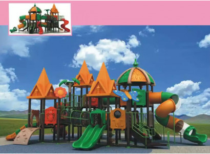 Spielturm mit Rutsche Kletterturm Spiel Gerät Anlage Outdoor Spielplatz