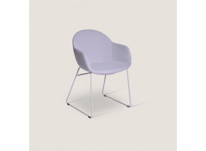 Lila Esszimmerstühle Designer Polsterstuhl Moderner Armlehnenstuhl Neu