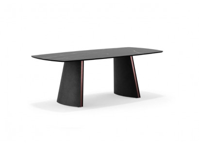 Luxus Dunkel grauer Esstisch Esszimmer Tische Designer Einrichtung Neu