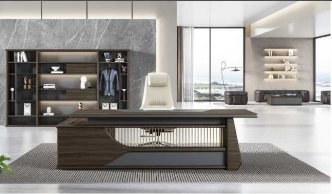 Eckschreibtisch Computertisch Tisch Bürotisch Luxus Arbeitszimmermöbel