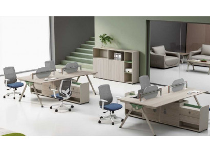 Arbeitszimmer Holz Büromöbel Schreibtisch Computertisch Luxus Neu