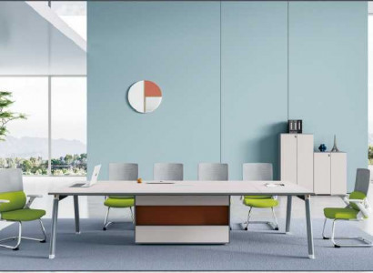 Großer Schreibtisch Büroeinrichtung Team Tisch Designer Büromöbel