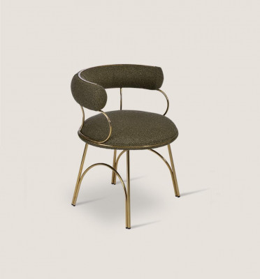 Designer Grüner Esszimmerstuhl Luxus Einsitzer Moderne Esszimmer Möbel