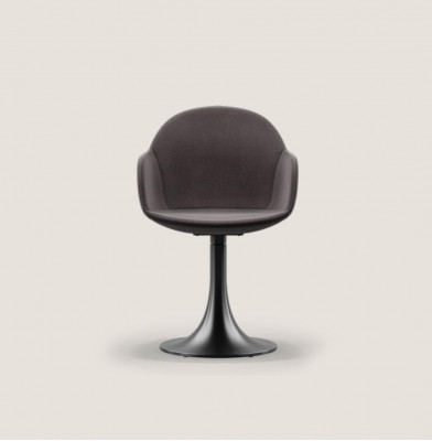 Designer Schwarzer Esszimmer Stuhl Mit Edelstahlfuß Luxus Einsitzer Neu