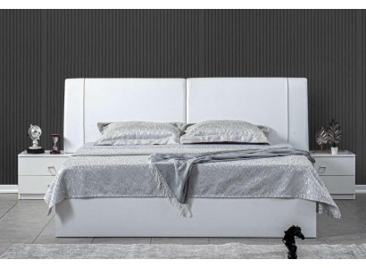 Bett 2x Nachttische 3 tlg. Schlafzimmer Set Design Luxus Garnitur Möbel