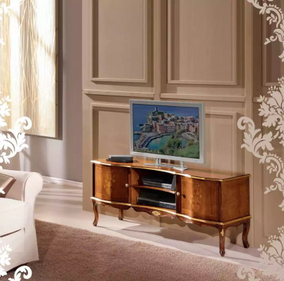 Klassischer RTV Echtholz TV-Ständen Wohnzimmer Designer Möbel Stilvoll