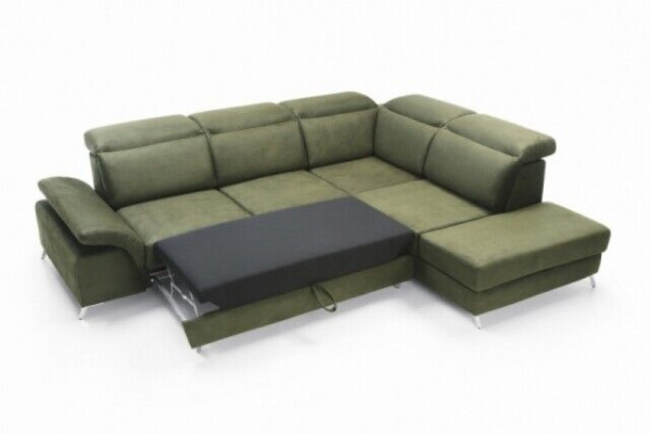 Design Couch Sofa Polster Schlafsofa Wohnzimmer Ecksofa Textl Stoff