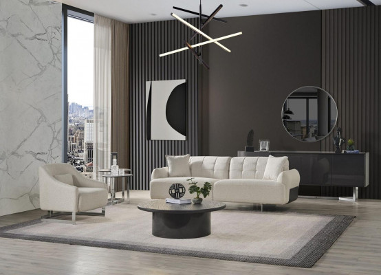 Luxus Couchen Polstersofa Weiß Komplette Dreisitzer Sessel 2tlg Sofas