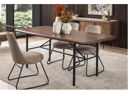 Esszimmertisch Esstisch Tisch Essecke Esszimmer 205 cm Holz Braun