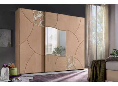 Kleiderschrank Schiebetüren Schlafzimmer Schrank Wand Holz Spiegel Neu