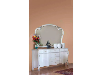 Sideboard Spiegel Anrichte Sideboard Holz Design Möbel Stil Kommode