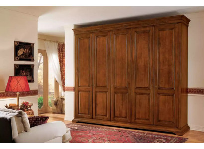 Schlafzimmer Kleiderschrank Schrank Holz Wohnzimmer Möbel Braun Italien