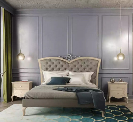 Schlafzimmer Bett 2x Nachttische Luxus Komplette Sets Möbel Zimmer 4tlg.