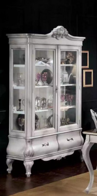 Holz Vitrine weiß Sideboard Design Schränke Italienische Möbel Schrank