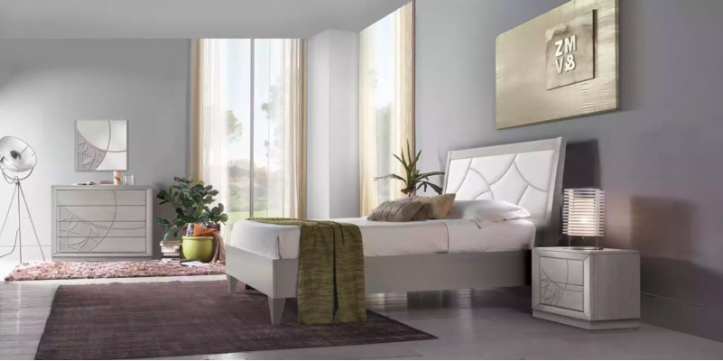 Schlafzimmer Set Bett 2x Nachttische Konsole Betten Luxus Polster 5 tlg.