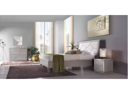 Schlafzimmer Set Bett 2x Nachttische Konsole Betten Luxus Polster 5 tlg.