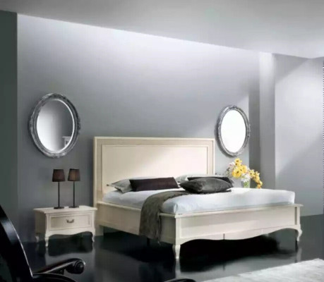 Bett 2x Nachttische 4 tlg. Schlafzimmer Set Möbel Kommode Luxury Neu