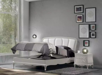 Bett 2x Nachttische 3 tlg. Schlafzimmer Set Modern Luxus Schlafzimmer