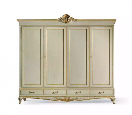 Kleiderschrank Schrank Luxus Schlafzimmer Holz Italienische Möbel Neu