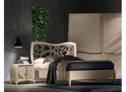 Bett 2x Nachttische 3tlg. Schlafzimmer Design Luxus Schlafzimmer Möbel