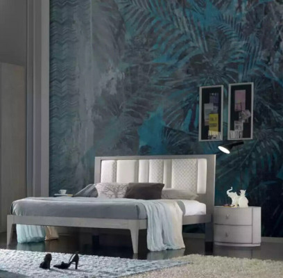 Schlafzimmer Bett 2x Nachttische Kleiderschrank Kommode Luxus Set 5 tlg.
