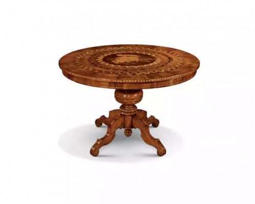Esstisch Esszimmer Braun Rund Klassische Tisch Design Holz Luxus Möbel