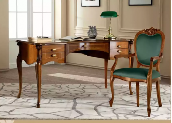 Schreibtisch Design Klassisch Luxus Büroeinrichtung Holzschreibtische