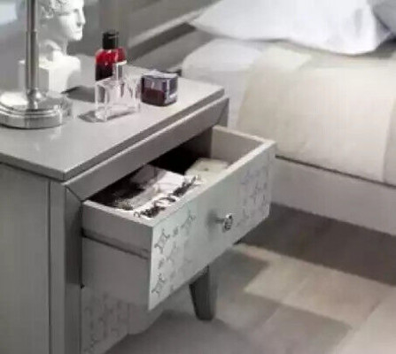Bett 2x Nachttische 3 tlg Schlafzimmer Set Design Luxus Klassische Möbel