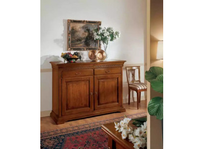 Italienische Stil Möbel Sideboard Braun Luxus Kommode Holz Wohnzimmer